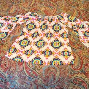 Colorful Patterned Women's Top